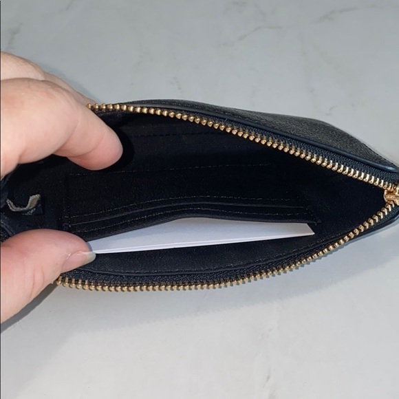 Black Coach Corner Zip wristlet fit IPhone/Android - Picture 4 of 5